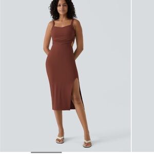 Rustic orange Midi Dress